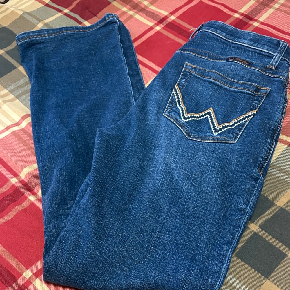 Wrangler Blue Straight Leg Women Jeans